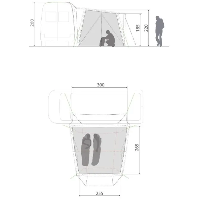 Drive Pavillon Autozelt Innenzelt