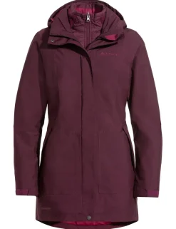Idris 3-in-1 Parka Damen - cassis