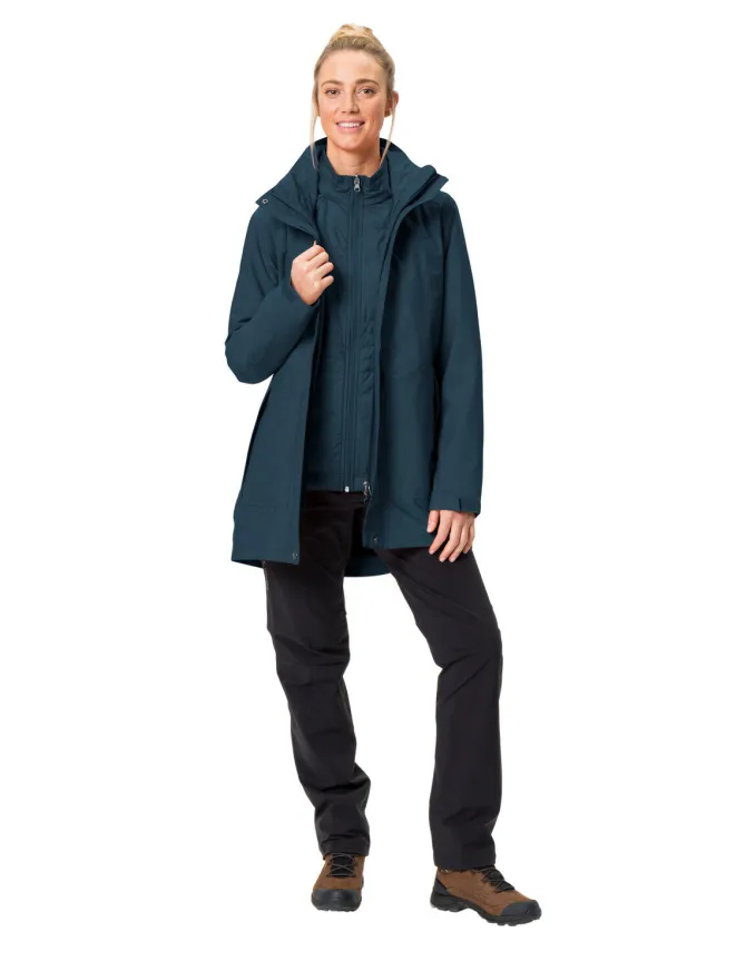 Idris 3-in-1 Parka Damen - dark sea