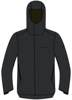 Men's Cyclist Warm Rain Jacket - black uni