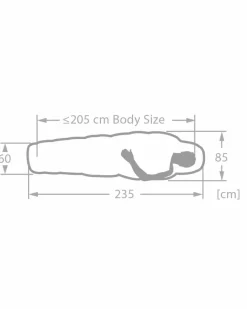 Sioux 400 II XL Kunstfaserschlafsack