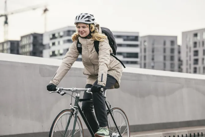 Women's Cyclist padded Parka II - linen