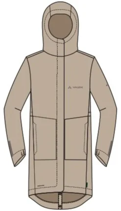 Women's Cyclist padded Parka II - linen